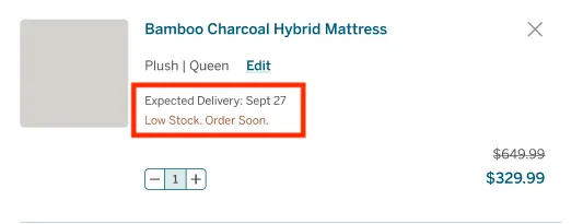 Cart custom product fields