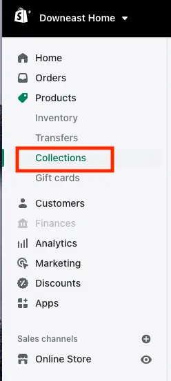 Choosing a collection main image