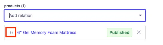 Change display order