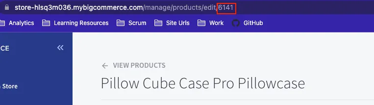 Id from product page