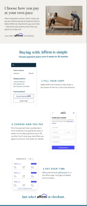 Finance page widgets