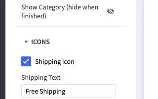 all available settings for that category/subcategory